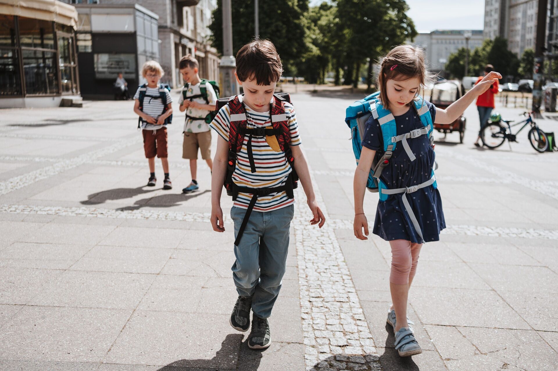 Schulranzen für große Kinder in der Grundschule