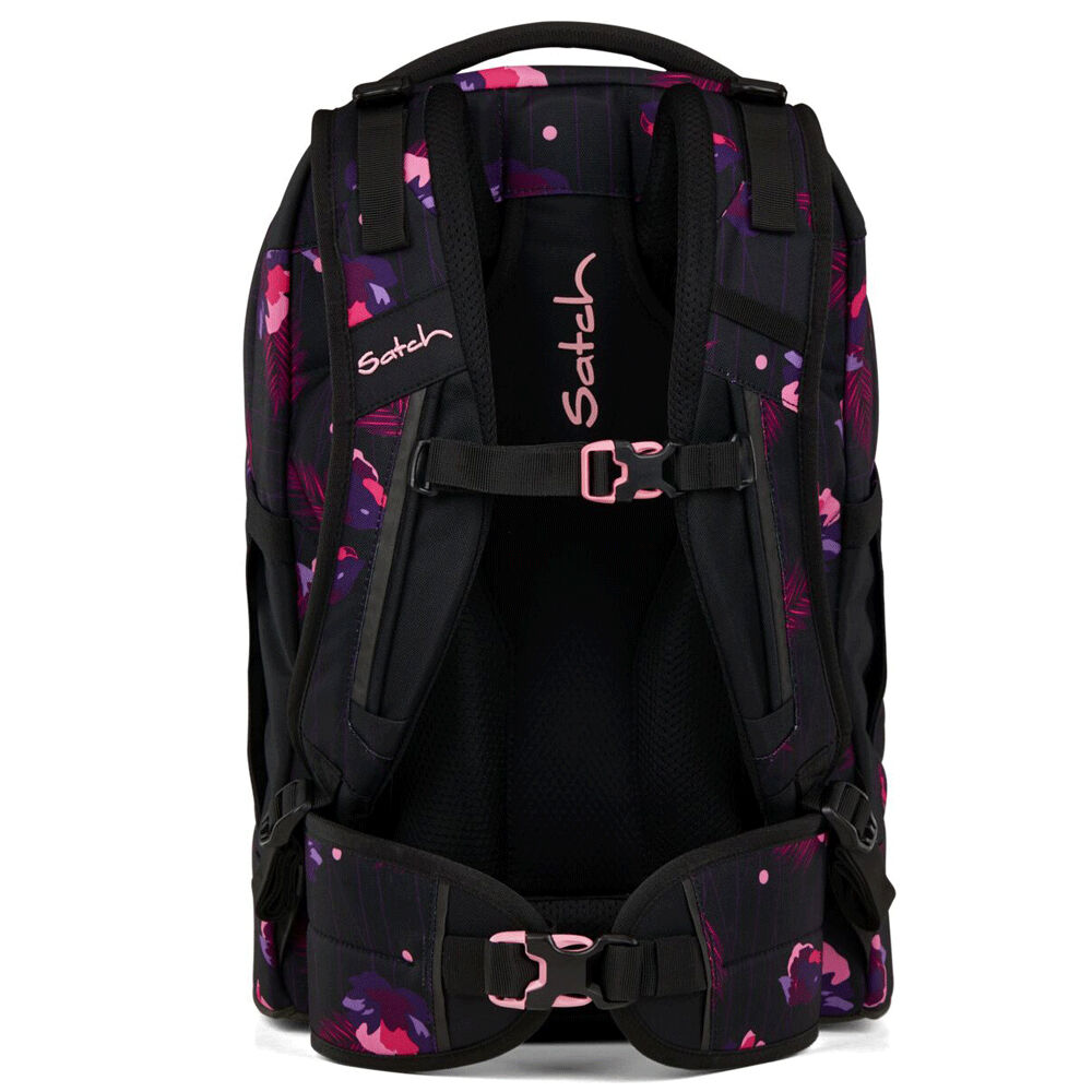 Weiterführende Schule Satch Schulrucksack Schwarz Pink Satch Pack