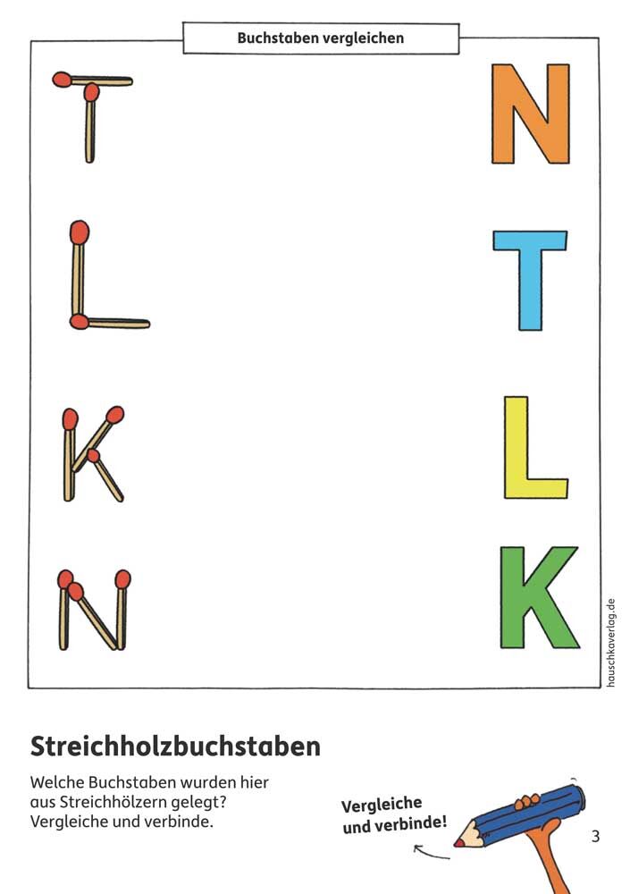 Hauschka Verlag 628 Vorschulblock - Buchstaben und Laute