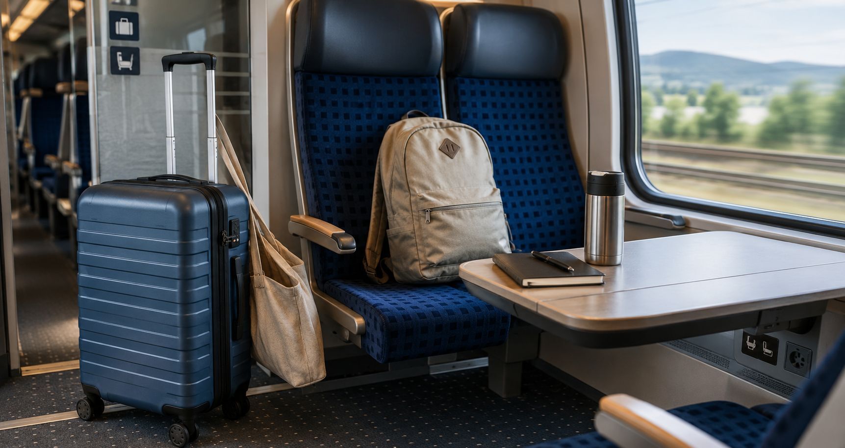 Mit dem Koffer im Zug: So wird Bahnreisen komfortabler