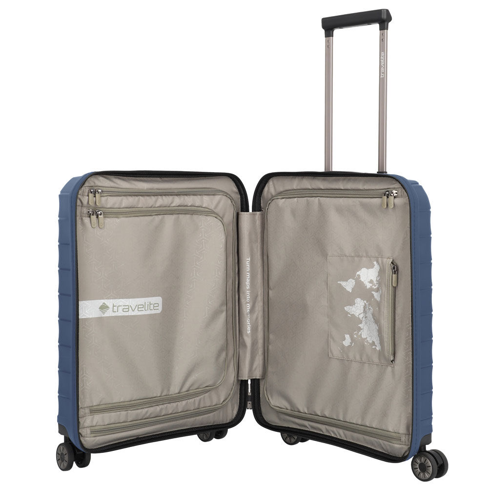 Travelite Mooby 4-Rollen Trolley S mit Vortasche 55 cm