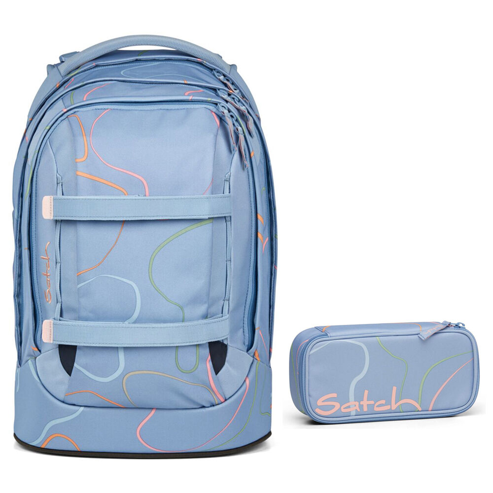 Schulrucksack-Set 2-teilig Inkl. Schlamperbox – Stylisch & Praktisch Für Jeden Tag!