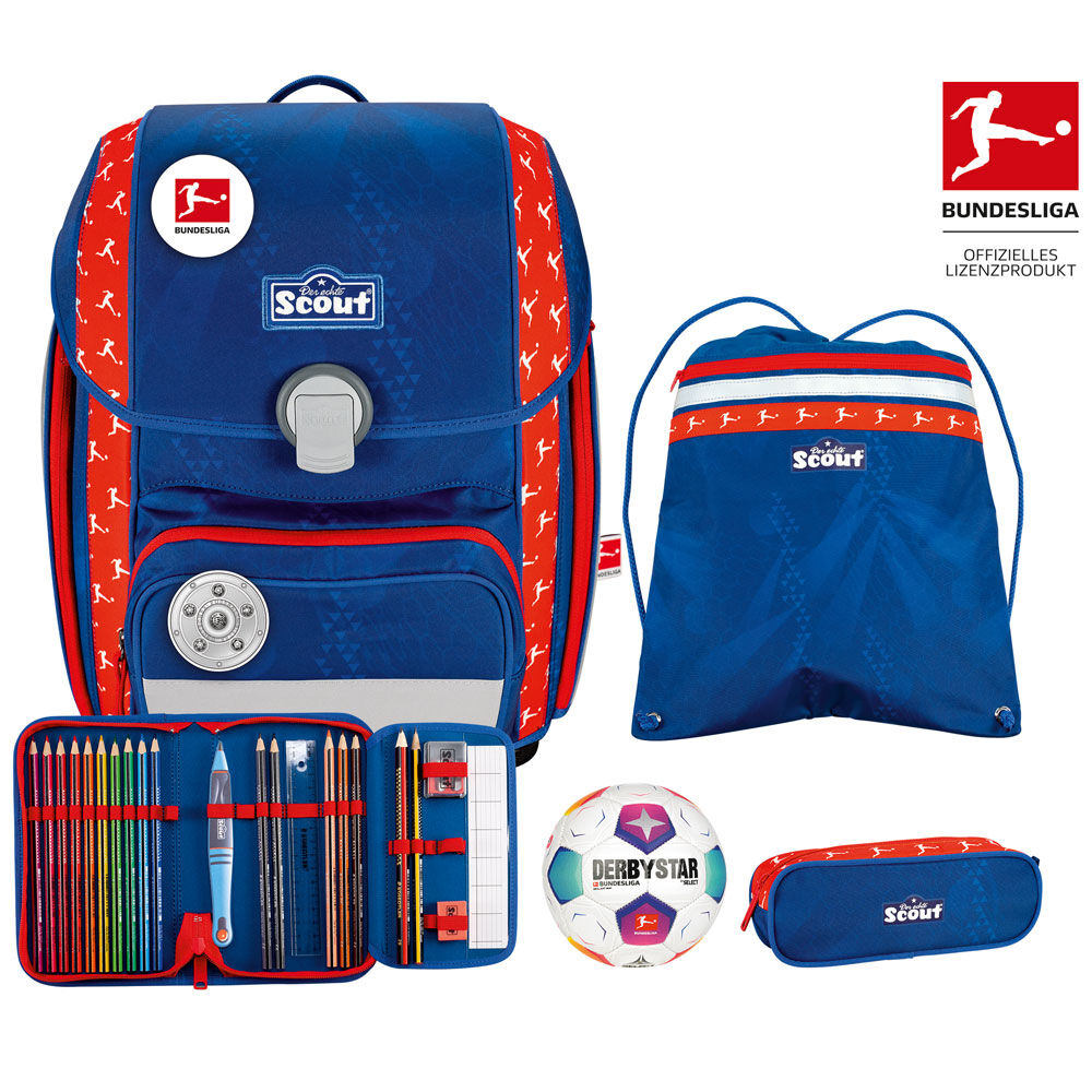 Scout Genius Schulranzen-Set 4tlg