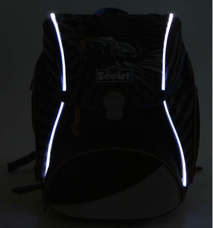 Scout Alpha Safety Light Schulranzen-Set 5tlg Space Command