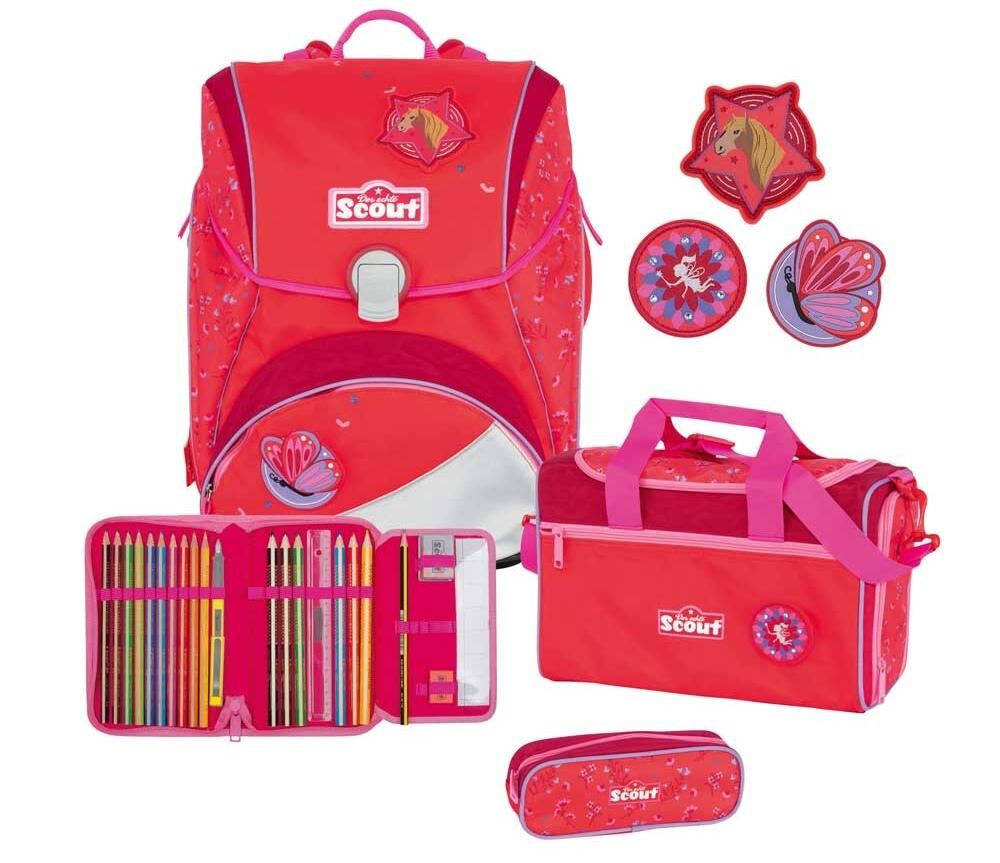 Scout Alpha Schulranzen-Set 4tlg - Öko-Schulranzen