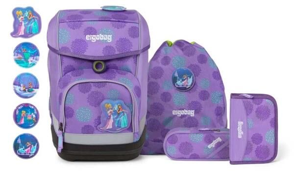 Ergobag Cubo Schulranzen-Set 5tlg SchlittenzauBaer Glow