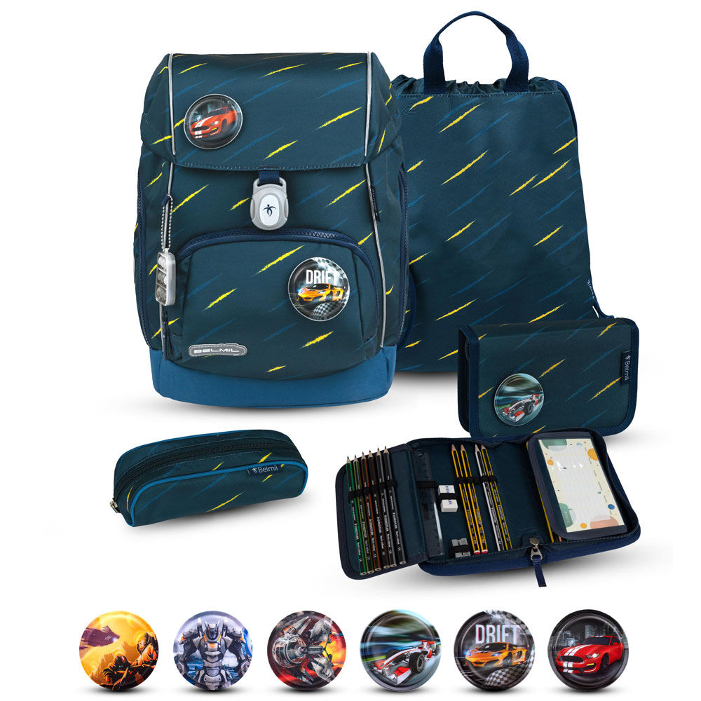Belmil Premium Comfy Plus Schulranzen-Set 5tlg Belmil Premium Comfy Plus Schulranzen-Set 5tlg