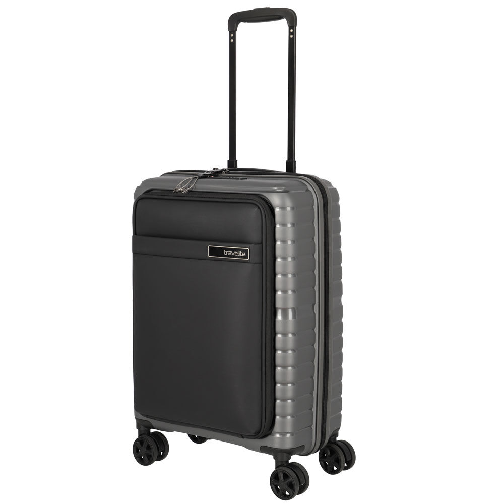 Travelite Trient 4-Rollen Trolley S mit Vortasche 55 cm