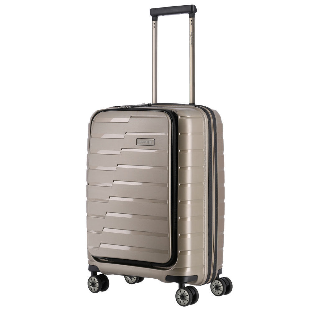 Travelite Air Base 4-Rollen Trolley S mit Vortasche 55 cm