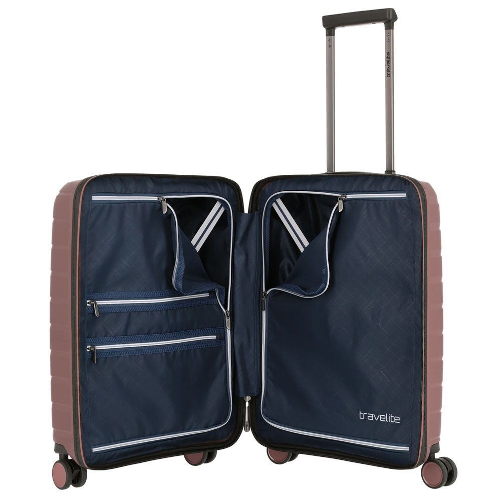 Travelite Air Base 4-Rollen Trolley S mit Vortasche 55 cm