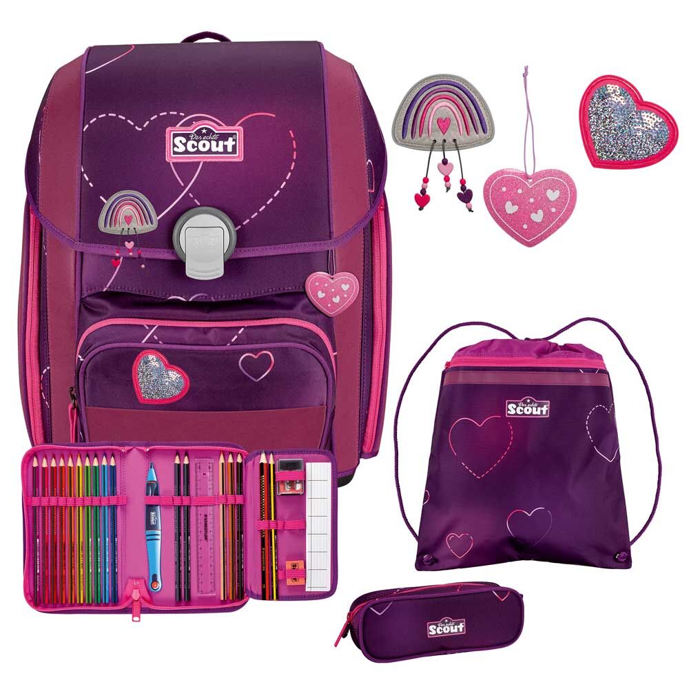 Scout Genius Schulranzen-Set 4tlg