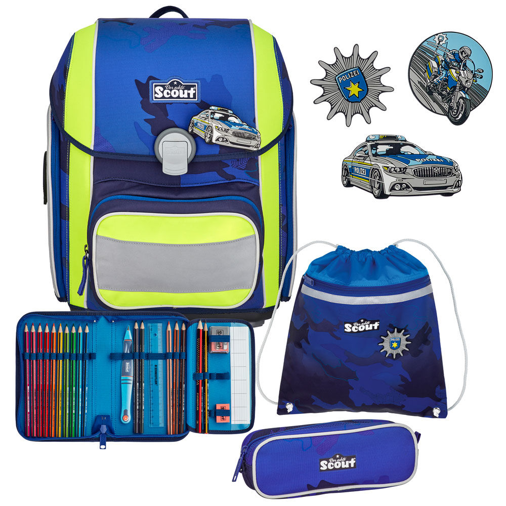 Scout Genius Schulranzen-Set 4tlg