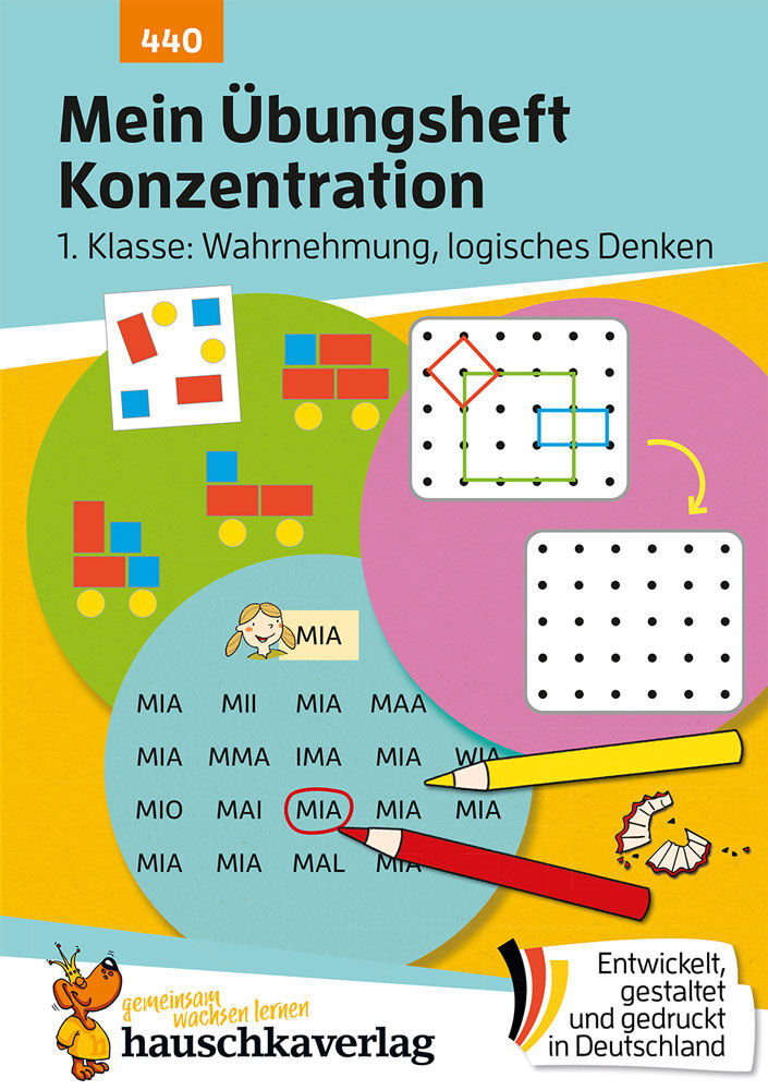 Hauschka Verlag 440 Mein Übungsheft Konzentration – 1. Klasse