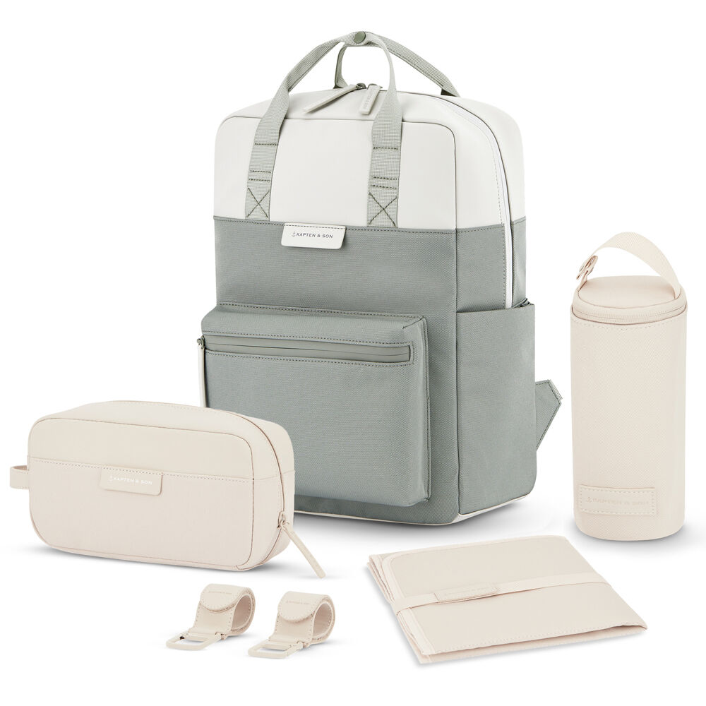 Kapten & Son Bergen Pro Diaper Wickelrucksack-Set Tasche, Zubehör, Handtasche, Rucksack