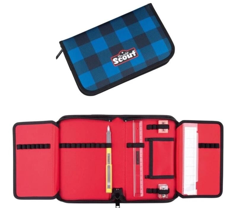 Scout Etui ungefuellt 7tlg Gingham Rocker schulmaeppchen