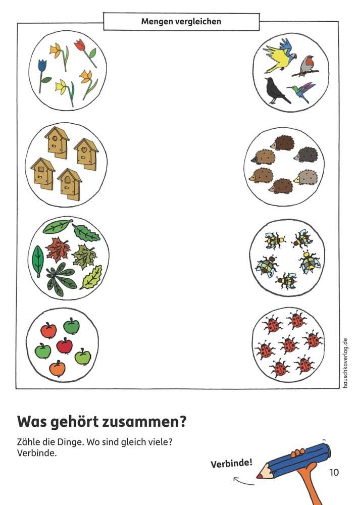 Hauschka Verlag 627 Vorschulblock - Zahlen und Mengen