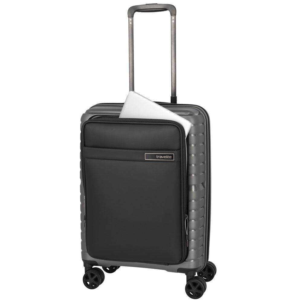 Travelite Trient 4-Rollen Trolley S mit Vortasche 55 cm