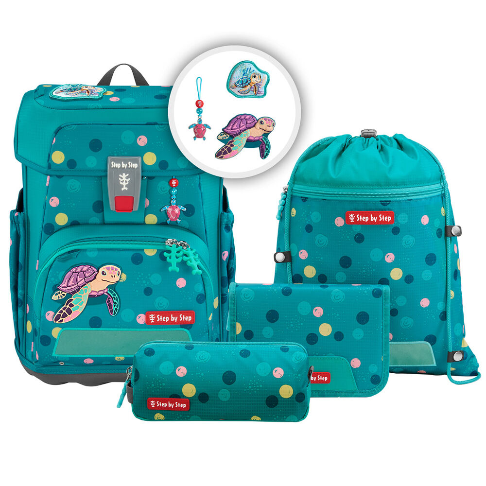 Step by Step CLOUD Schulranzen-Set 5tlg Tasche, Muster, Erste Hilfe