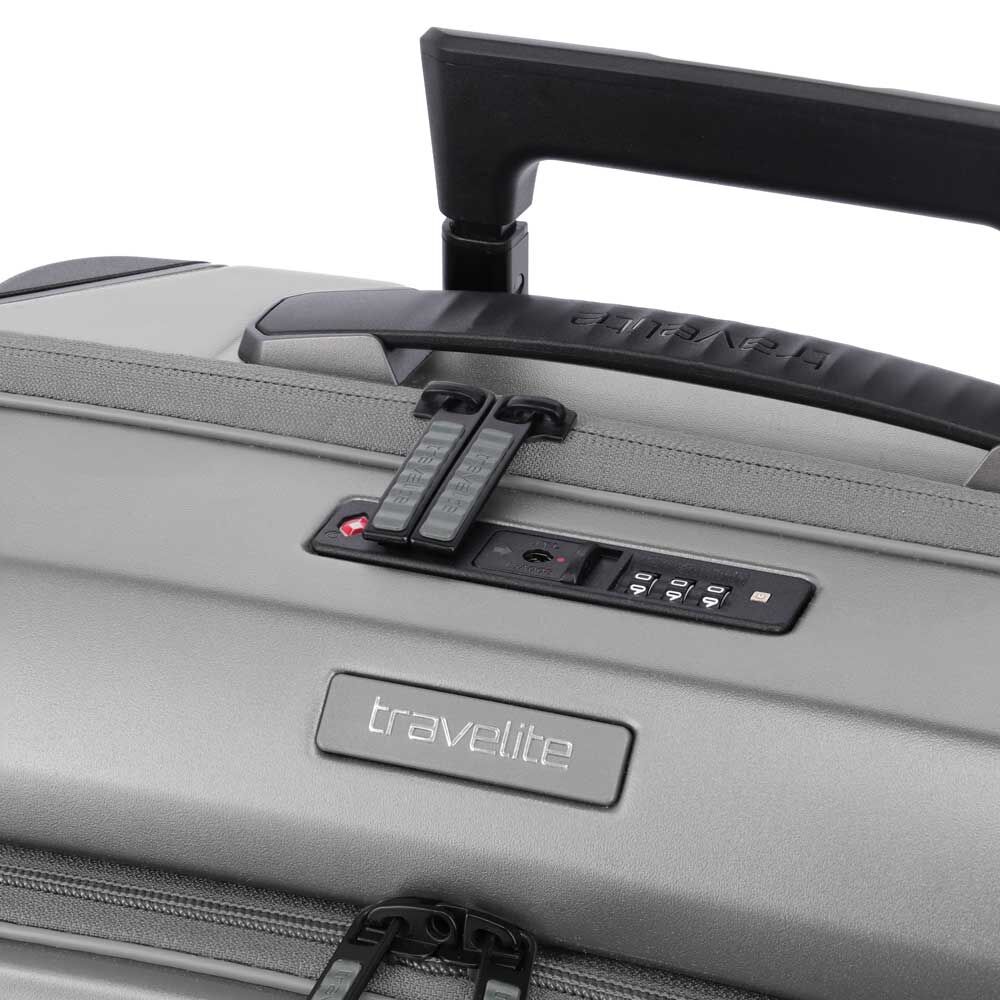 Travelite Millennium 4-Rollen Trolley S Front Pocket 55 cm
