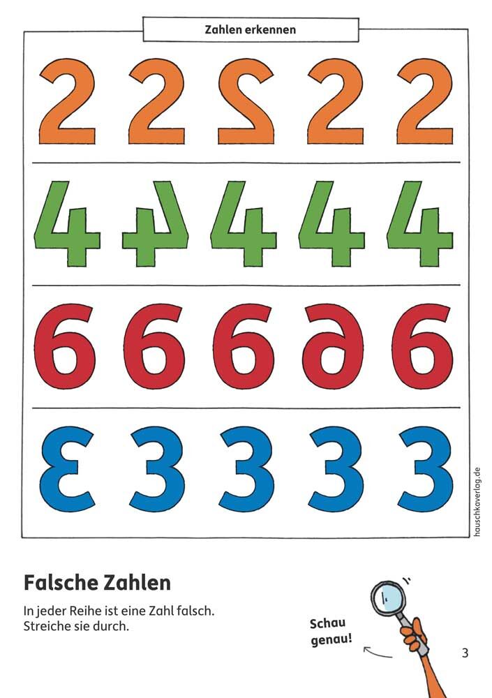 Hauschka Verlag 627 Vorschulblock - Zahlen und Mengen