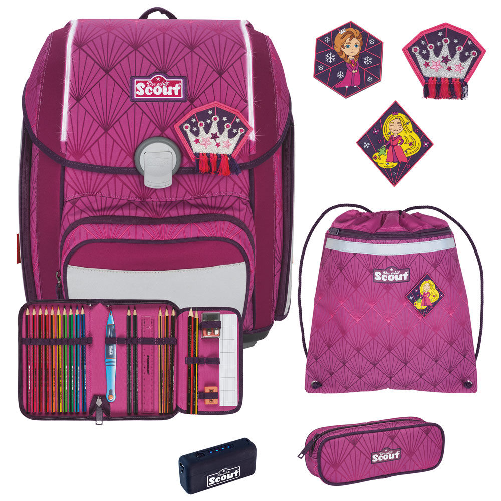 Scout Genius Schulranzen-Set 4tlg