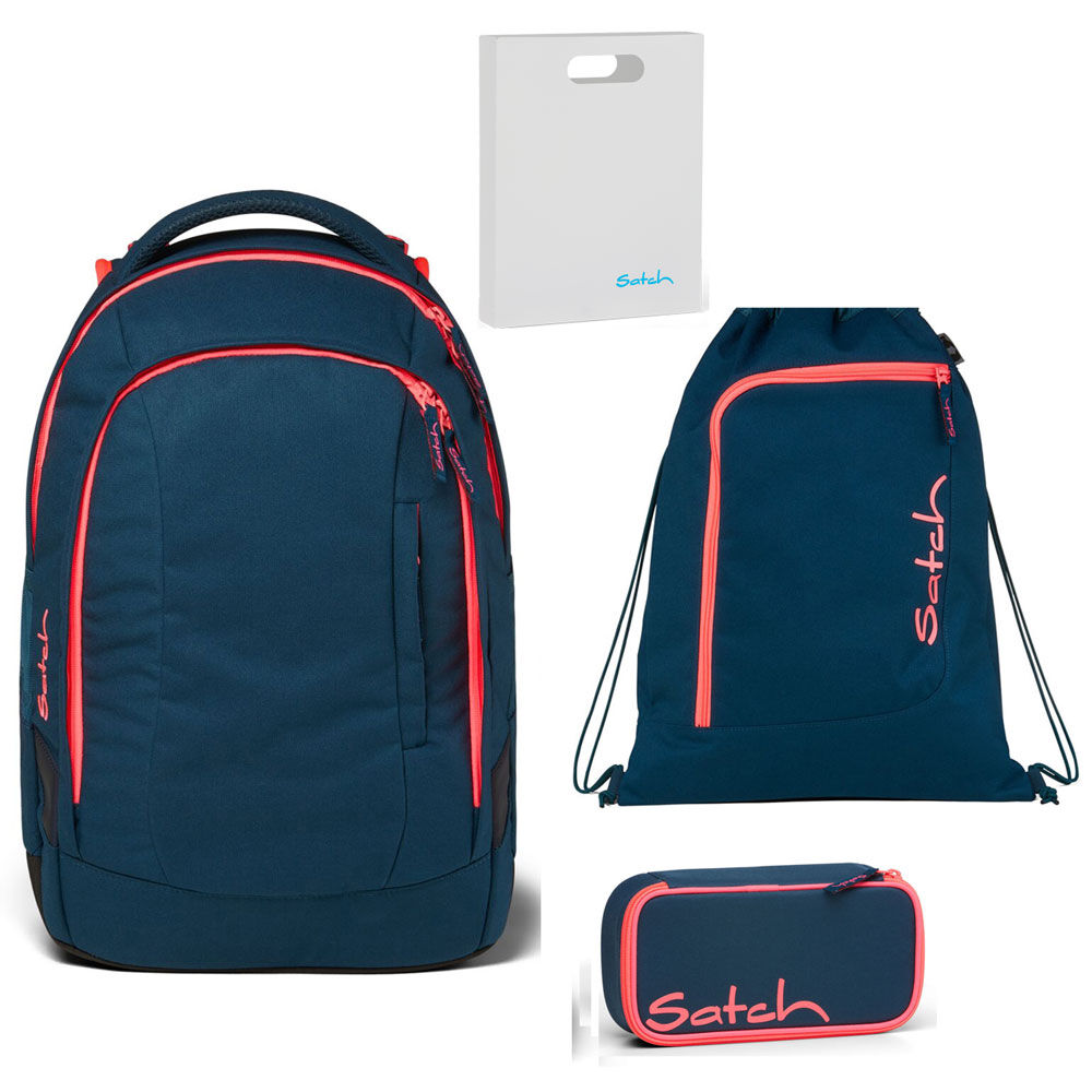 Satch Sleek Schulrucksack-Set 4tlg