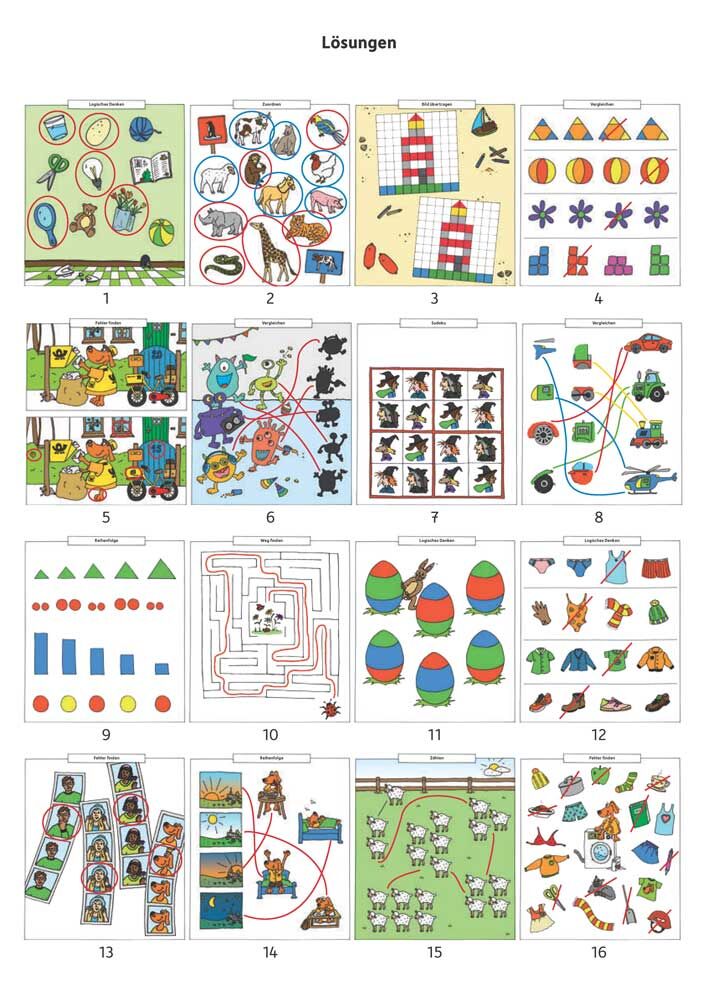 Hauschka Verlag 624 Vorschulblock - Logisches Denken, rätseln und knobeln