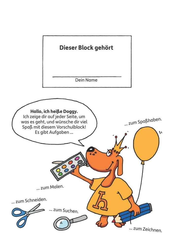 Hauschka Verlag 624 Vorschulblock - Logisches Denken, rätseln und knobeln