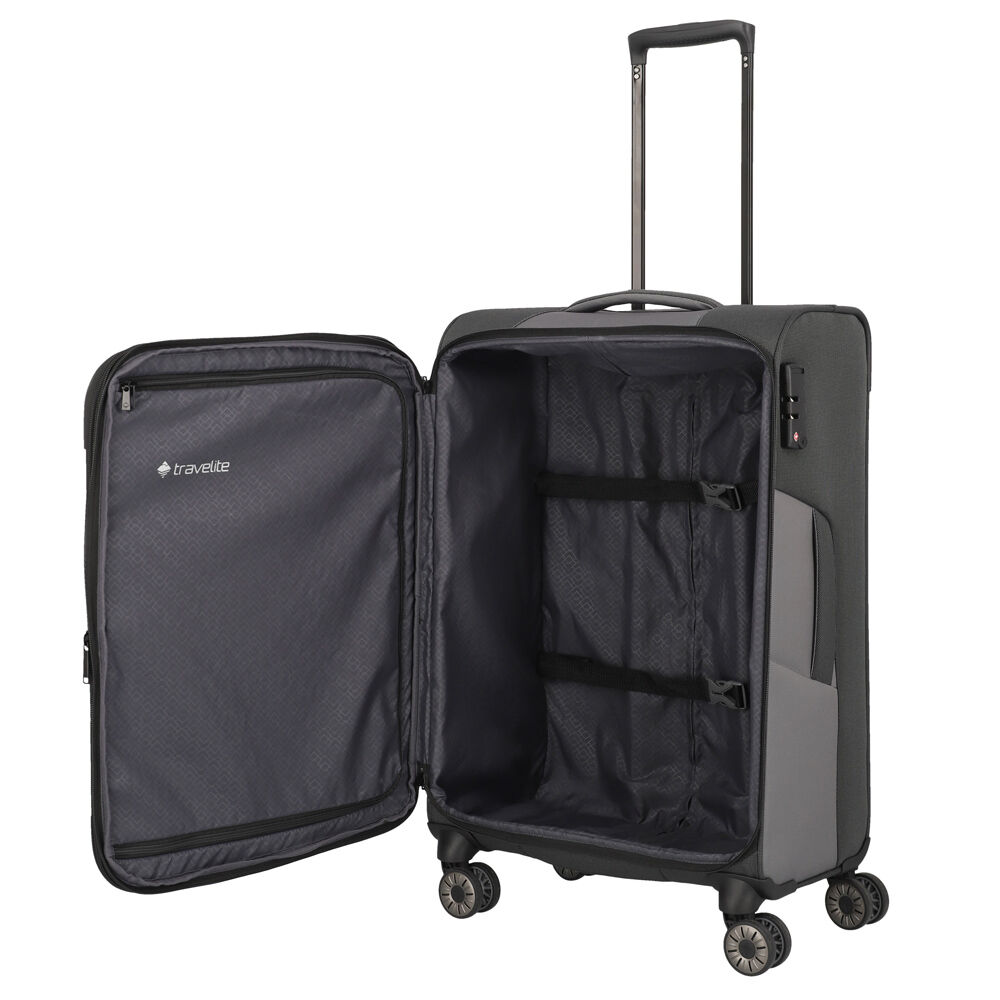 Travelite Viia 4-Rollen Trolley M 67 cm