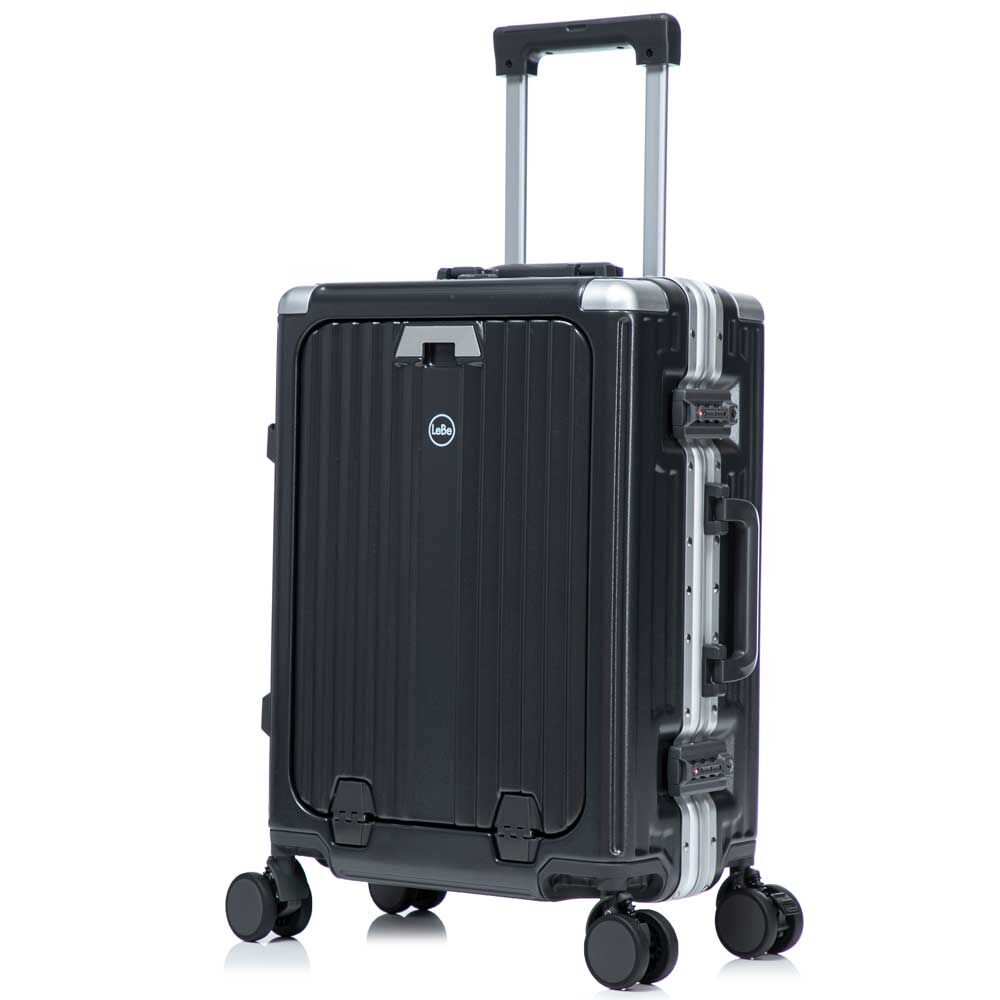 LeBe JetPro 4-Rollen Trolley S mit Vortasche 57 cm