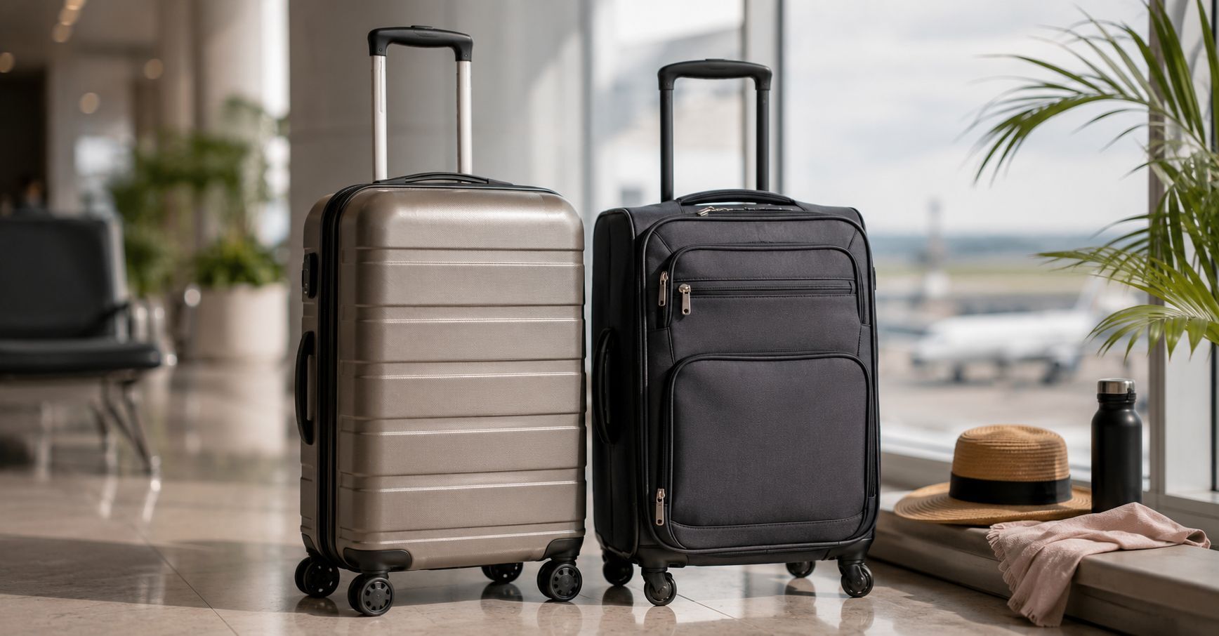 Hartschalenkoffer oder Weichschalenkoffer: Welche Bauart passt?