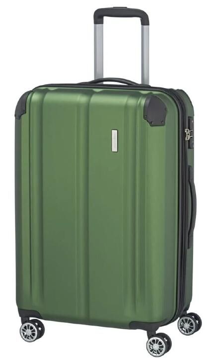 Travelite City 4-Rollen Trolley M 68 cm Grün