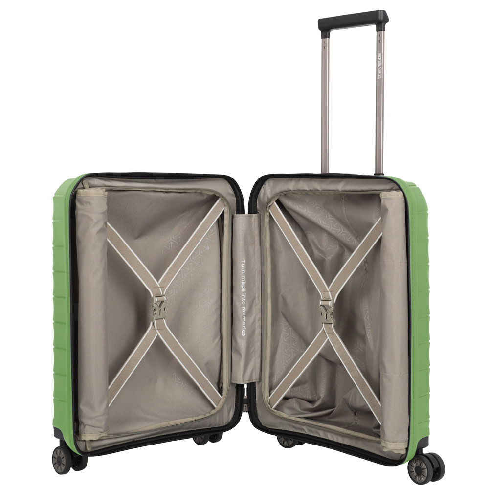 Travelite Mooby 4-Rollen Trolley S mit Vortasche 55 cm