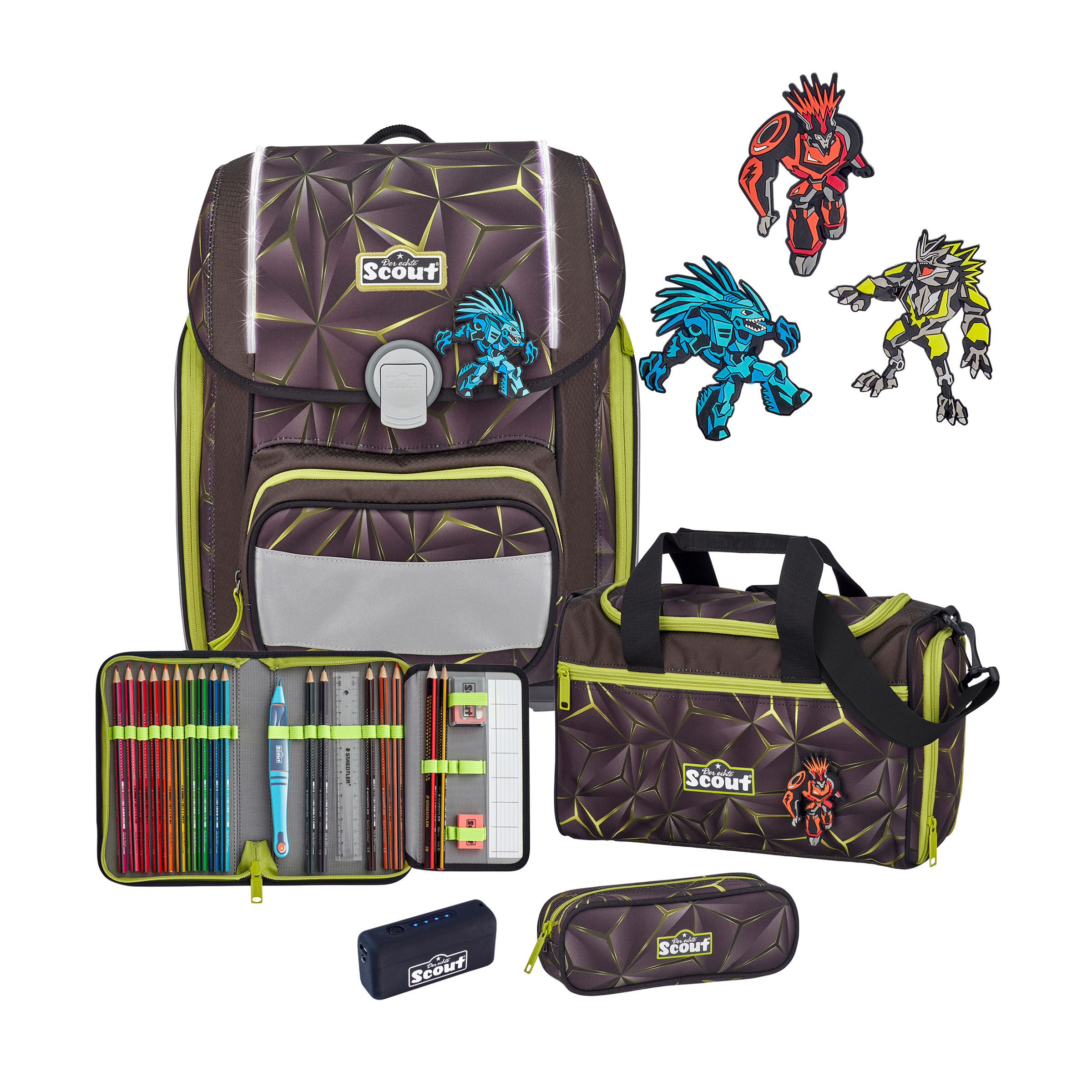 Scout Genius Schulranzen-Set 4tlg ST