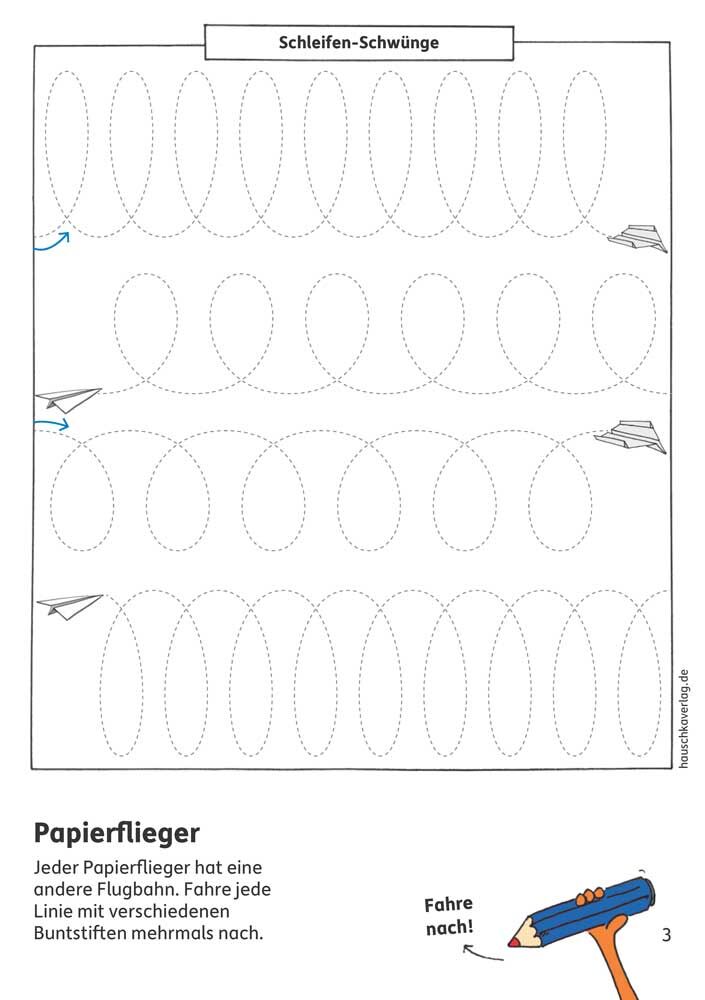 Hauschka Verlag 626 Vorschulblock - Schwungübungen