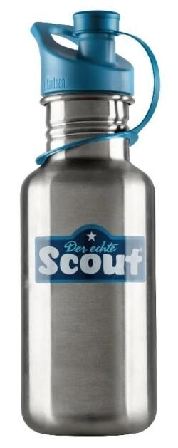 Scout Edelstahl-Trinkflasche Blau
