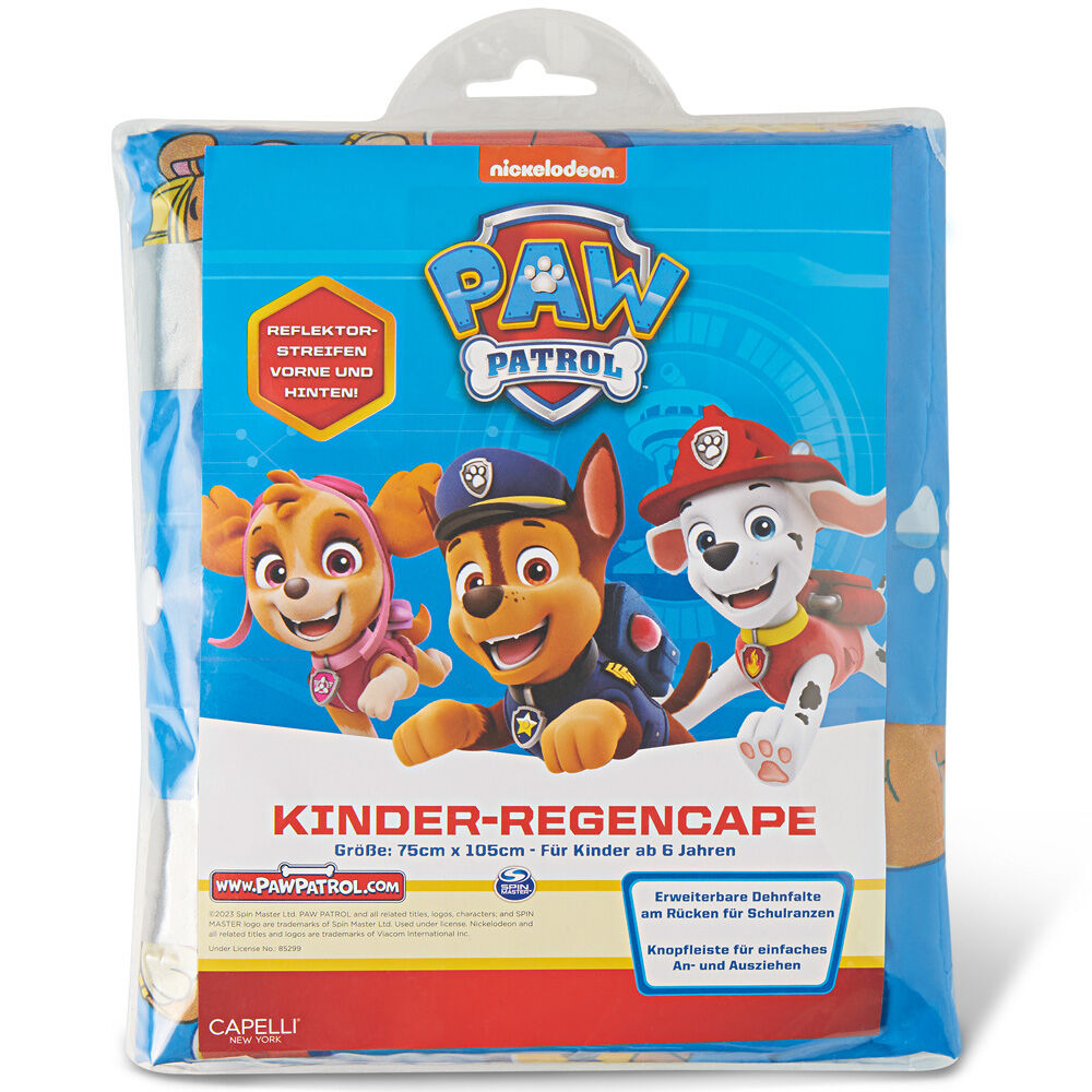 Happy Rain Kids Regenponcho Paw Patrol