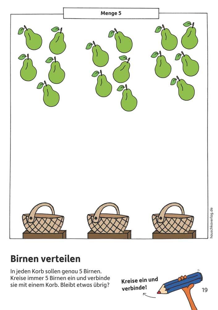 Hauschka Verlag 627 Vorschulblock - Zahlen und Mengen