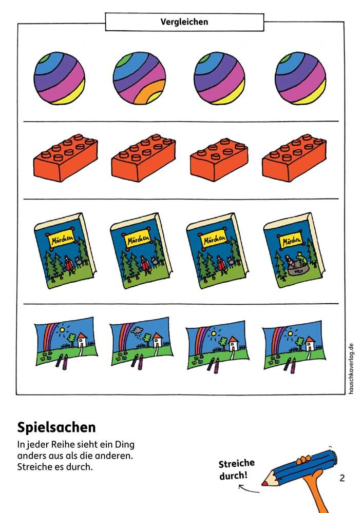 Hauschka Verlag 623 Vorschulblock - Konzentration und Wahrnehmung