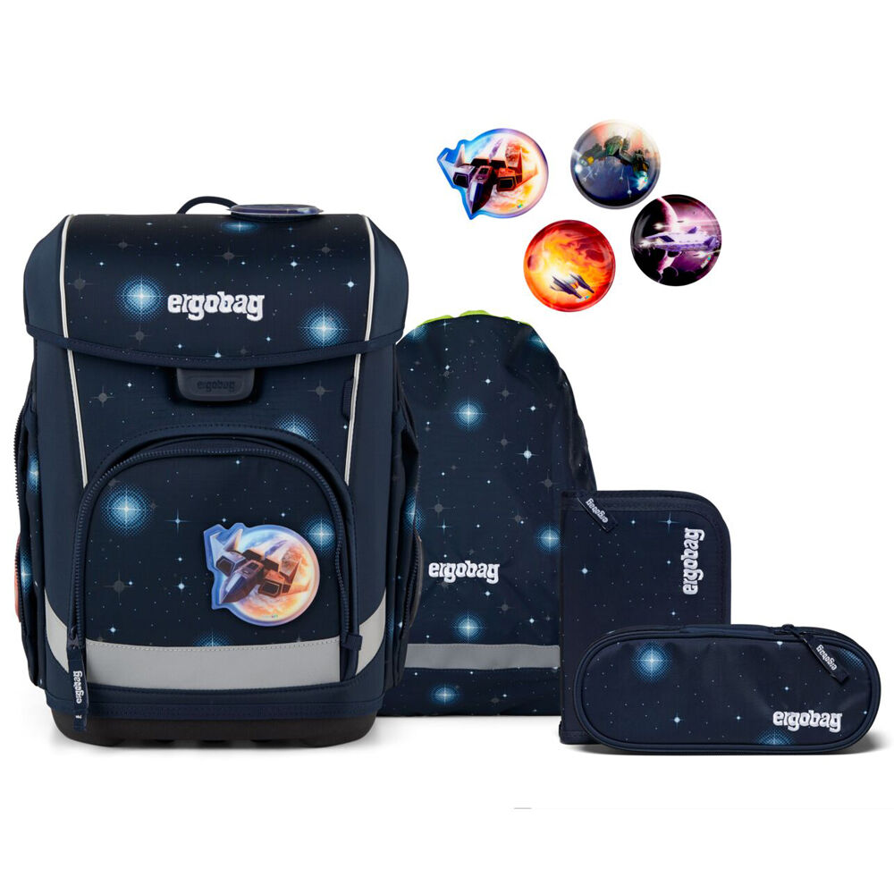 Ergobag Cubo Light Schulranzen-Set 5tlg Tasche, Erste Hilfe, Gepäck