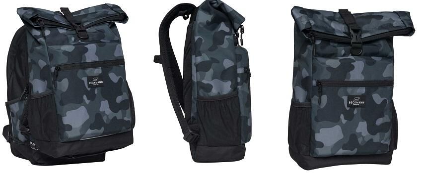Beckmann Sport Light Rolltop Rucksack Camo - Rolltop-Rucksäcke