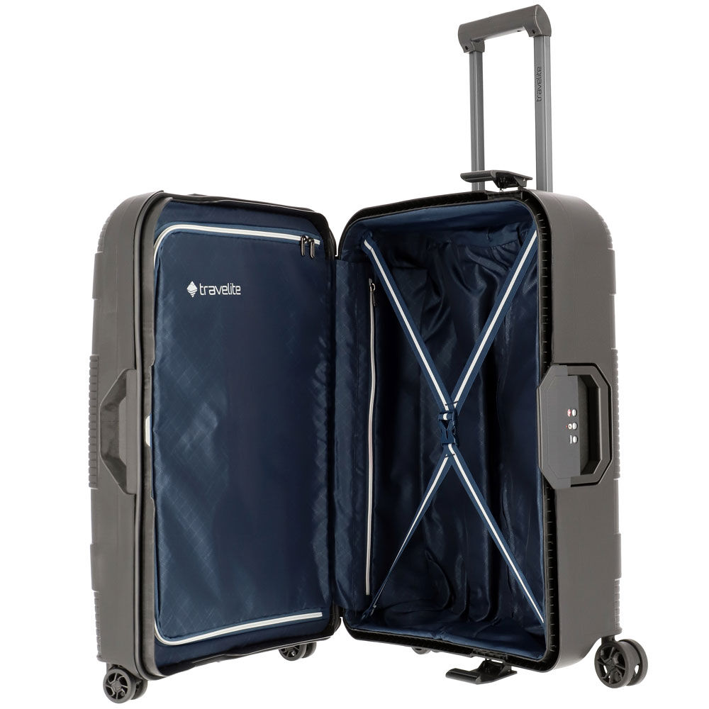 Travelite Korfu 4-Rollen Trolley M 65 cm